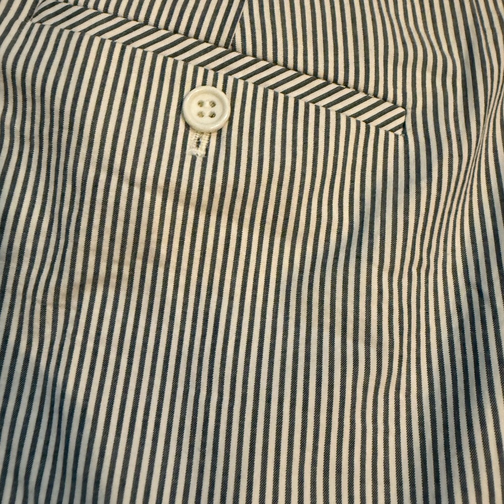 Talbots Women's Blue and White Striped Pants - Picture 2 of 5